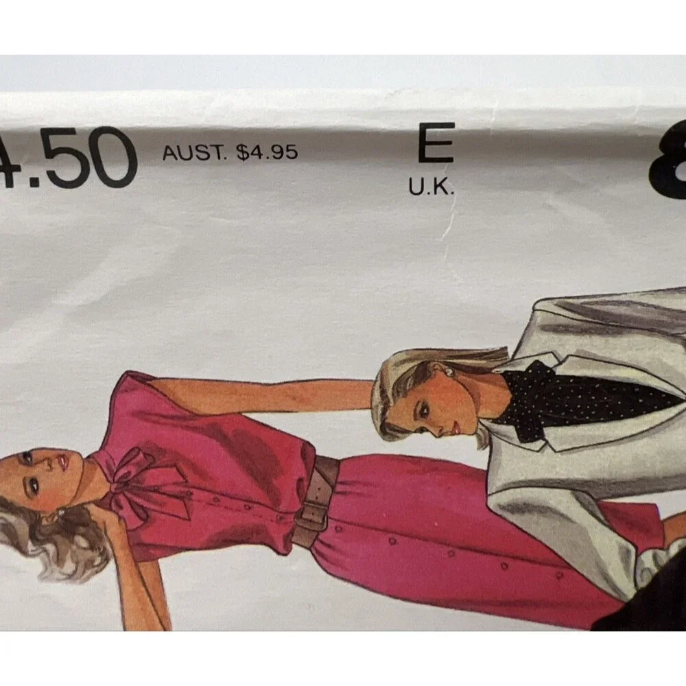 8900 Vintage McCall's SEWING Pattern Misses 1984 Jacket Blouse Skirt Pants